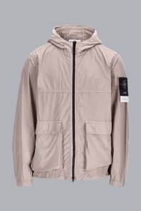 NYLON SMERIGLIATO-TC SHORT PARKA DESERT SAND