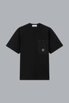 COMBED ORGANIC COTTON JERSEY T-SHIRT BLACK