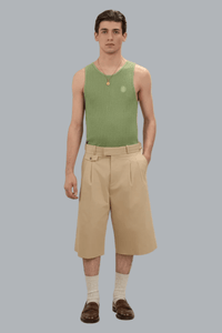 Short Long Coton BEIGE