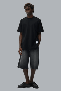 Reversible label T-shirt Black