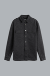 LASER MONOGRAM DENIM SHIRT BLACK