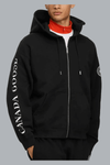 Rove Full Zip with sleeve graphic Black
