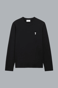 CONTRASTED AMI DE COEUR LONG SLEEVE T-SHIRT