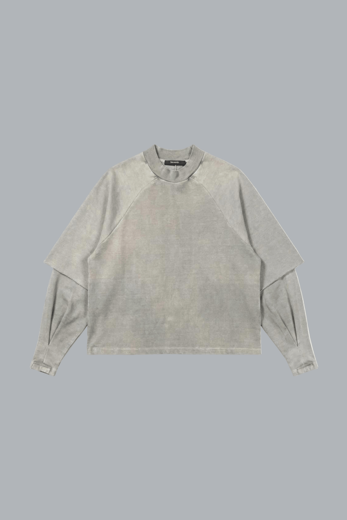 Raglan Layered Long Sleeve T-shirt · Seventh · PL-LINE