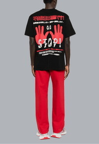 WARNING HIGH RISK T-SHIRT BLACK