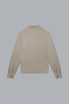 SUPIMA ZIP COLLAR LONG SLEEVE POLO SHIRT