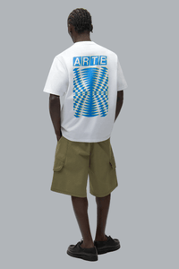 Abstract Back Print T-shirt White