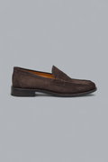 College Penny Loafer Suede DARK BROWN