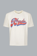 RHUDE PIT STOP TEE VINTAGE WHITE/ RED / BLUE