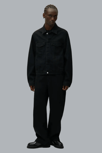 Circle Logo Jacket Denim Black