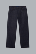INDIGO DENIM RAW STRAIGHT JEANS BLUE RAW