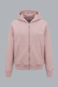 Washed A Logo Zip Through Hoodie