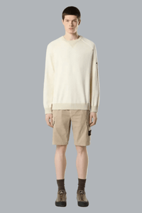 ORGANIC COTTON STRETCH BROKEN TWILL SHORTS DESERT SAND