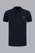 S.I. GHOST ORGANIC COTTON PIQUÉ POLO SHIRT NAVY BLUE