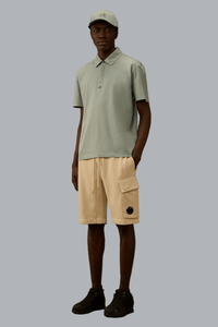 CARGO SWEATSHORTS VAN KATOENEN DIAGONALE FLEECE