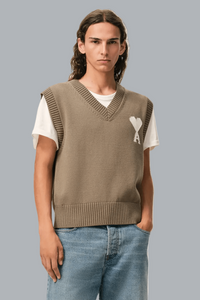 V-NECK SWEATER ADC BEIGE