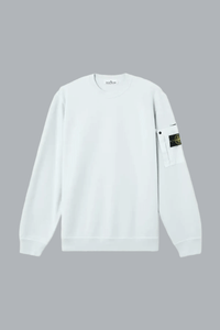 COTTON FLEECE WITH SEASONAL POCKET SWEATSHIRT SKY BLUE