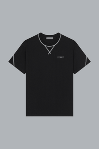 COUTURE SEAM CONTRASTED STITCH T-SHIRT