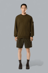 ORGANIC COTTON STRETCH FLEECE GHOST SWEATER