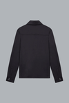 Wool Stretch Overshirt Dark Navy