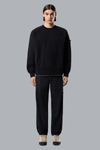 ORGANIC COTTON FLEECE SWEATSHIRT BLACK