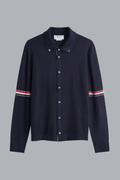 Jersey Stitch RWB Button Down Shirt