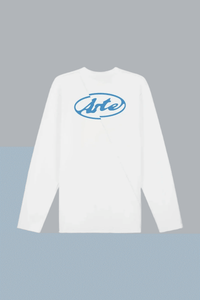 Back Circle Logo Longsleeve White