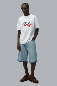 Circle Logo Cut T-shirt White