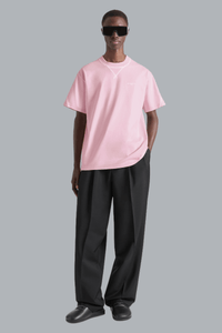 COUTURE SEAM CONTRASTED STITCH T-SHIRT