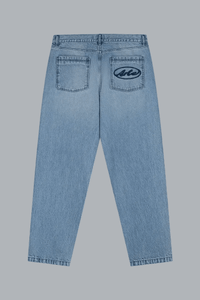 Circle Logo Pocket Pants Denim Bleach