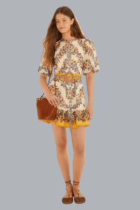 HILO STRIPES SAND MINI DRESS