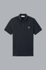 Poloshirt van piquéstof (95% biologisch katoen / 5% elastaan) in marineblauw.
