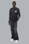 AMIRI EAGLE FLAMES LS TEE BLACK