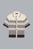 CHECKERED MESH SHIRT ALABASTER