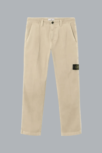 OLD' EFFECT ORGANIC PANAMA COTTON TROUSERS DESERT SAND