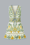 EMILY FLORAL TAPESTRY MINI DRESS