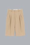 WIDE LEG BERMUDA BEIGE TAUPE