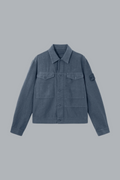 SI GHOST BONDED LINEN-TC JACKET SLATE BLU