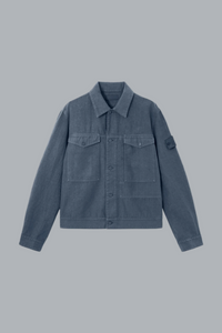 SI GHOST BONDED LINEN-TC JACKET SLATE BLU