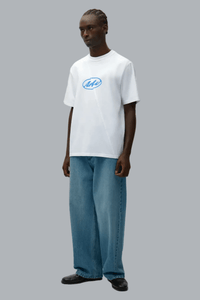 T-shirt met cirkellogo, wit