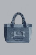 Medium Trapeze Denim Shopper Bag