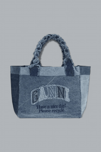 Medium Trapeze Denim Shopper Bag