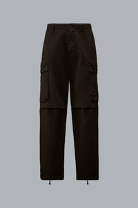 MICRO-REPS BOXY CARGO LENS PANTS BLACK