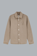 GEHAAKT OVERHEMD ADC BEIGE