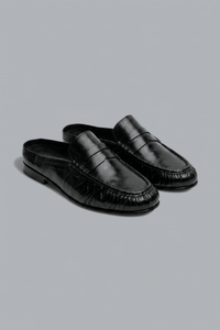 PENNY LOAFER WRINKLE MULE