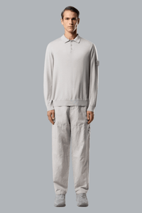 S.I. GHOST LIGHT PURE RWS WOOL CREW NECK DUST GREY
