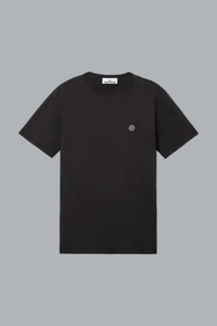 T-shirt van 60/2 katoenjersey, zwart.