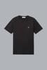 T-shirt van 60/2 katoenjersey, zwart.