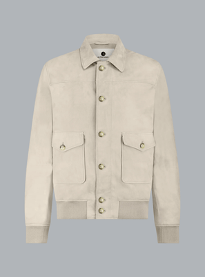 JOSEPH SUEDE DOWN JACKET TAUPE