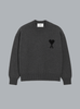 ADC FELTED WOOL CREWNECK DARK GREY
